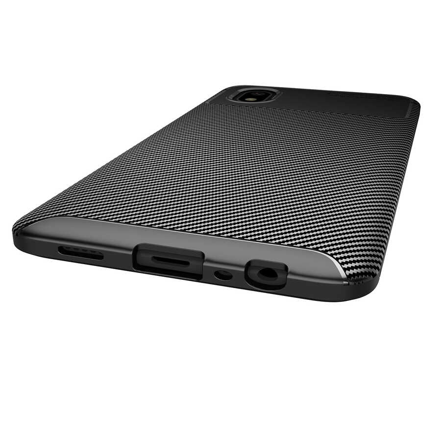 Galaxy A01 Core Kılıf Zore Negro Silikon Kapak Siyah