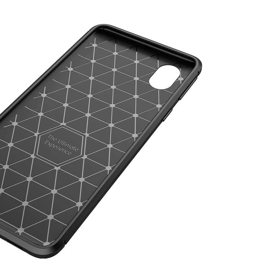 Galaxy A01 Core Kılıf Zore Negro Silikon Kapak Siyah