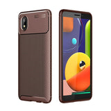 Galaxy A01 Core Kılıf Zore Negro Silikon Kapak Kahverengi