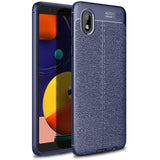 Galaxy A01 Core Kılıf Zore Niss Silikon Kapak Lacivert