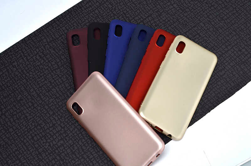 Galaxy A01 Core Kılıf Zore Premier Silikon Kapak Gold