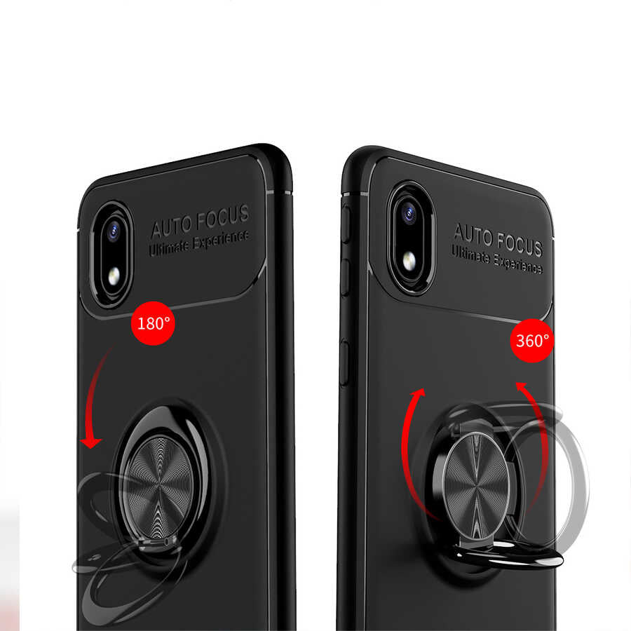 Galaxy A01 Core Kılıf Zore Ravel Silikon Kapak Siyah