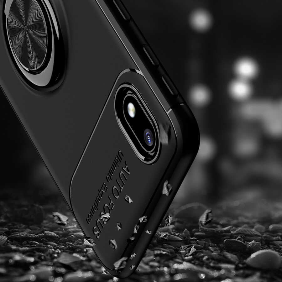 Galaxy A01 Core Kılıf Zore Ravel Silikon Kapak Siyah