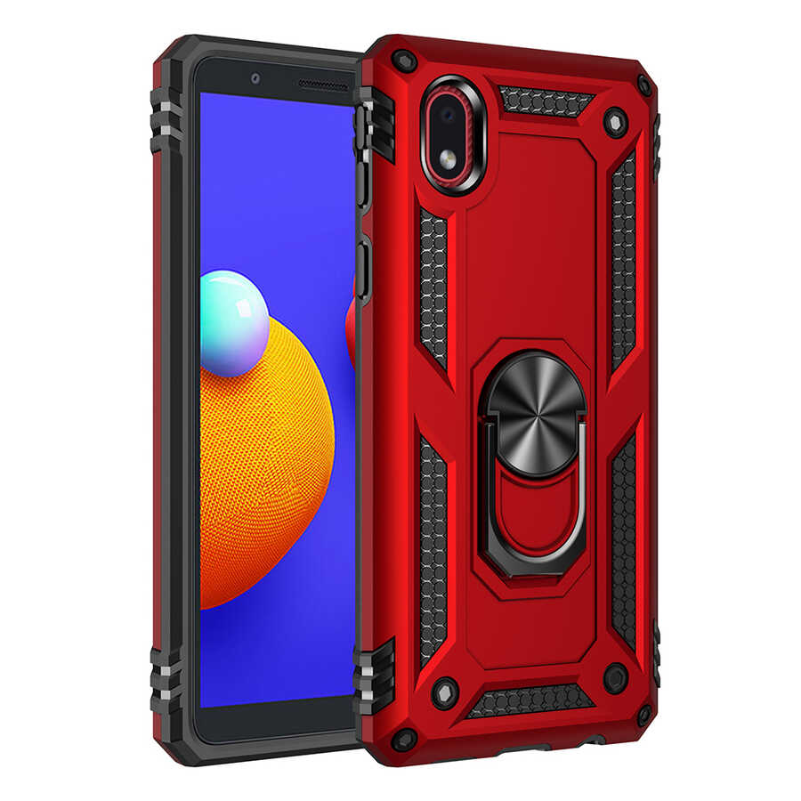 Galaxy A01 Core Kılıf Zore Vega Kapak Mavi
