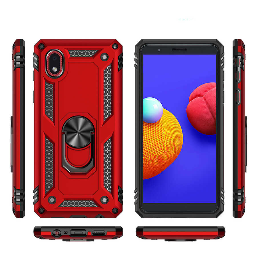 Galaxy A01 Core Kılıf Zore Vega Kapak Siyah