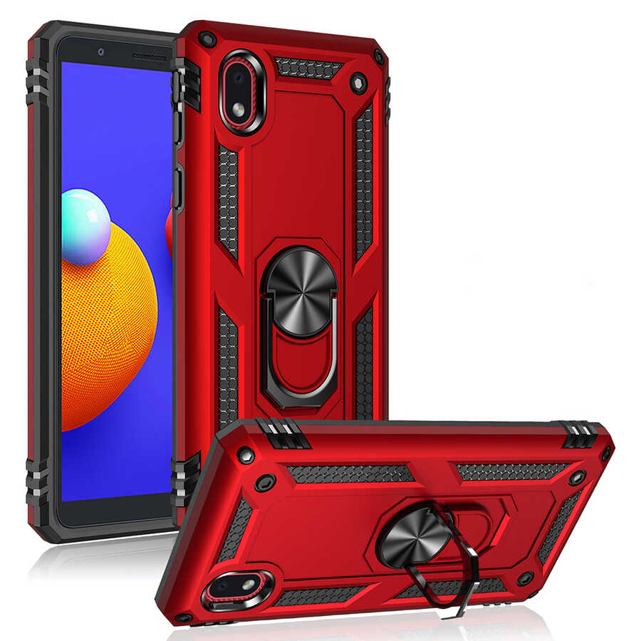 Galaxy A01 Core Kılıf Zore Vega Kapak Mavi