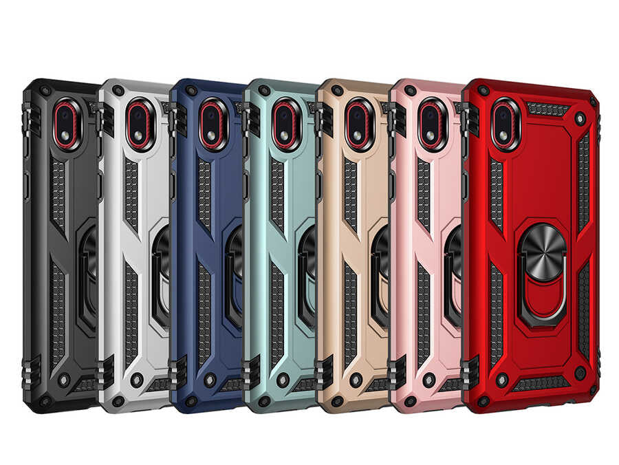Galaxy A01 Core Kılıf Zore Vega Kapak Siyah