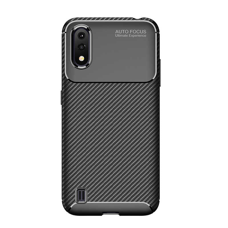 Galaxy A01 Kılıf Zore Negro Silikon Kapak Kahverengi