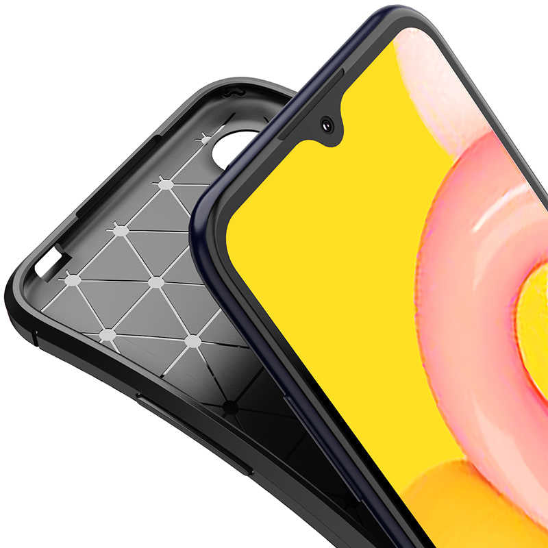 Galaxy A01 Kılıf Zore Negro Silikon Kapak Kahverengi