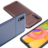 Galaxy A01 Kılıf Zore Negro Silikon Kapak Kahverengi