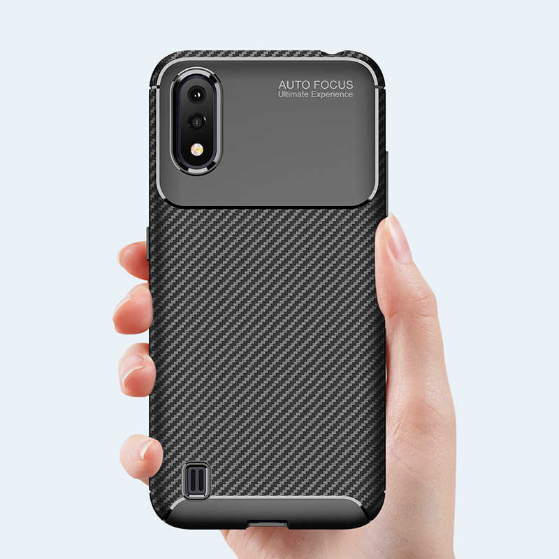 Galaxy A01 Kılıf Zore Negro Silikon Kapak Lacivert