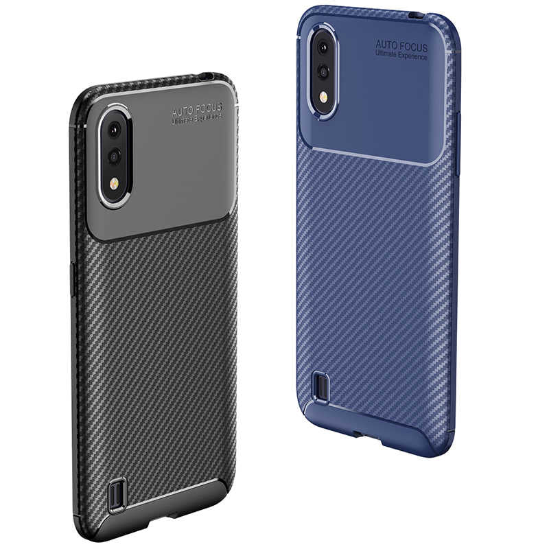 Galaxy A01 Kılıf Zore Negro Silikon Kapak Siyah