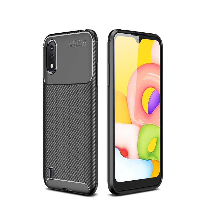 Galaxy A01 Kılıf Zore Negro Silikon Kapak Siyah