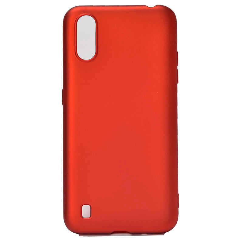 Galaxy A01 Kılıf Zore Premier Silikon Kapak Kırmızı