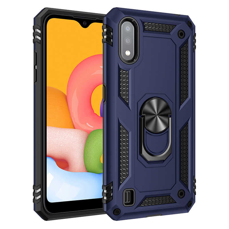 Galaxy A01 Kılıf Zore Vega Kapak Siyah