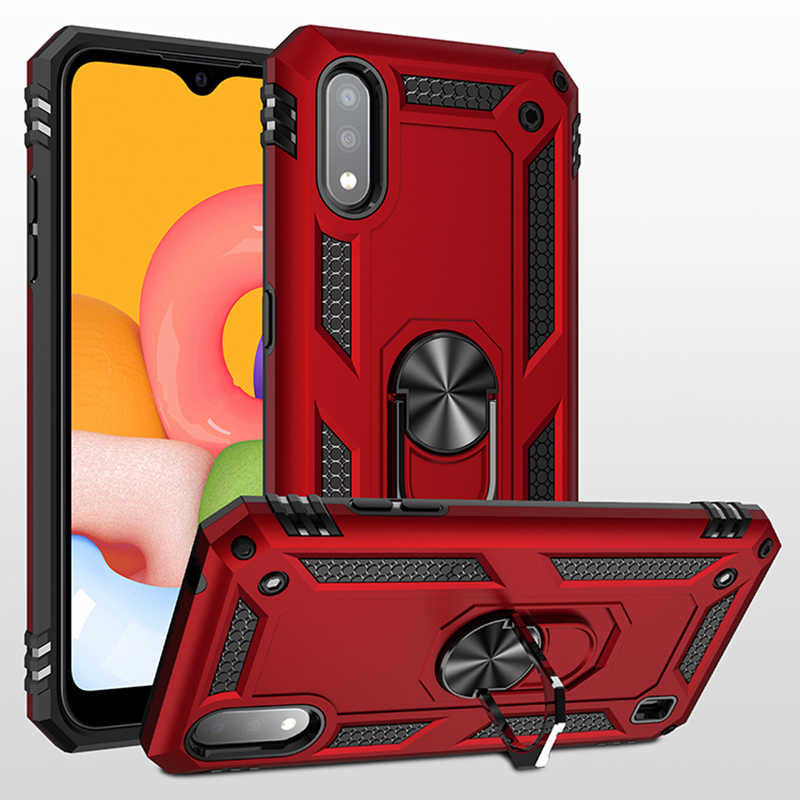 Galaxy A01 Kılıf Zore Vega Kapak Siyah