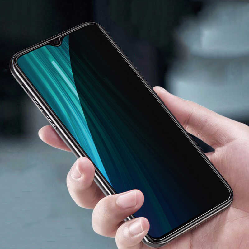 Galaxy A02 Davin 5D Privacy Cam Ekran Koruyucu Siyah