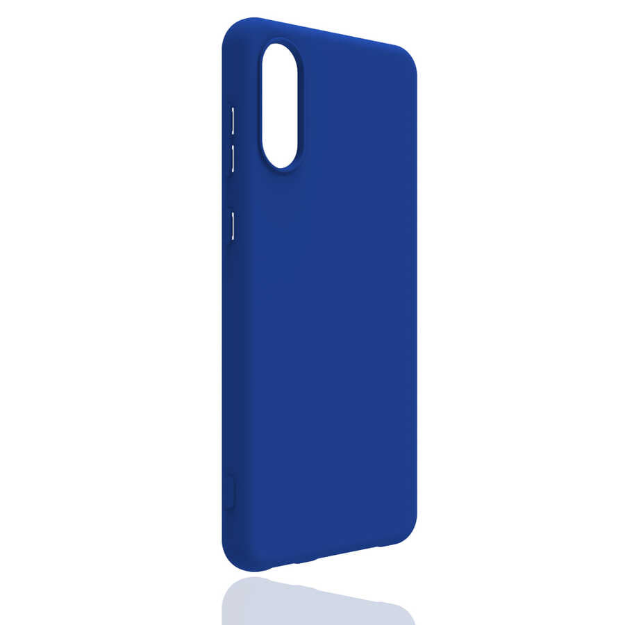 Galaxy A02 Kılıf Zore Biye Silikon Mavi