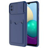 Galaxy A02 Kılıf Zore Kartix Kapak Koyu Mor