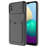Galaxy A02 Kılıf Zore Kartix Kapak Siyah