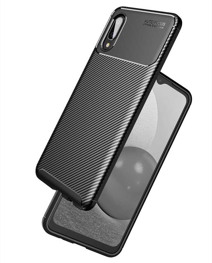Galaxy A02 Kılıf Zore Negro Silikon Kapak Siyah
