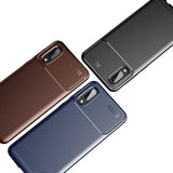 Galaxy A02 Kılıf Zore Negro Silikon Kapak Kahverengi