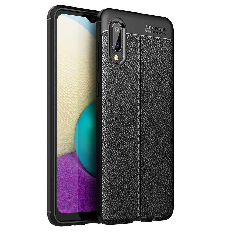 Galaxy A02 Kılıf Zore Niss Silikon Kapak Siyah
