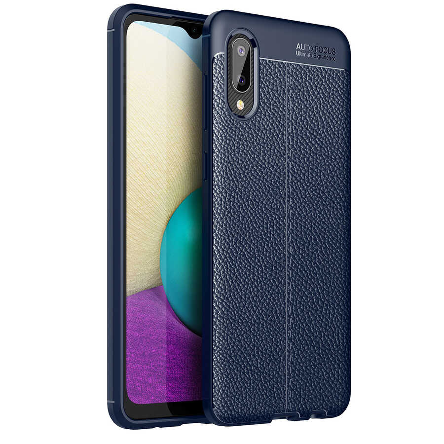 Galaxy A02 Kılıf Zore Niss Silikon Kapak Lacivert