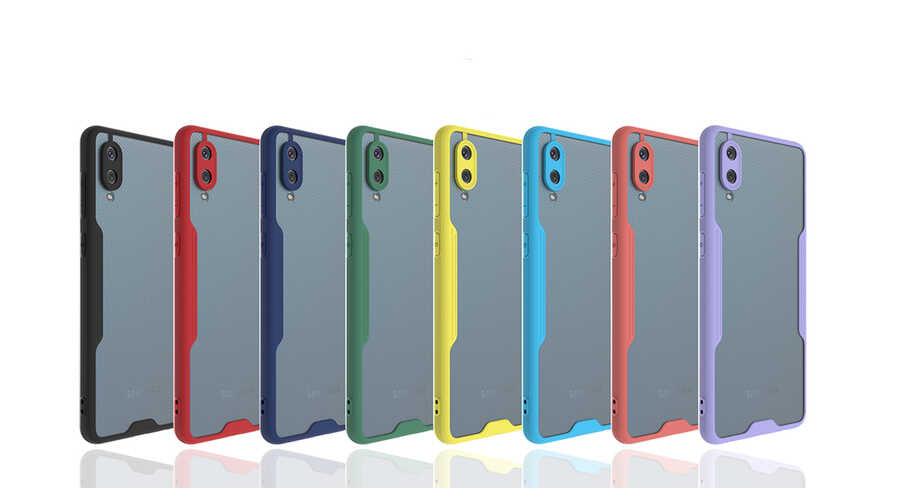 Galaxy A02 Kılıf Zore Parfe Kapak Mor