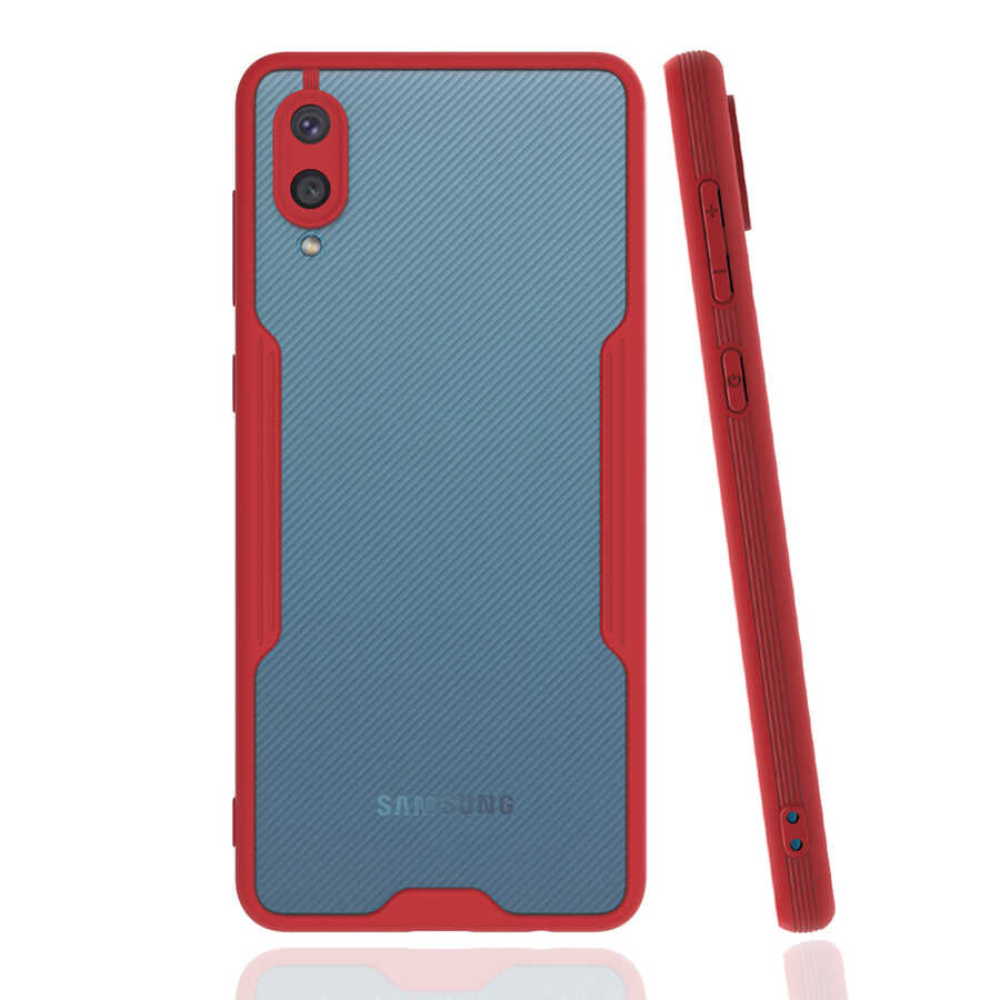 Galaxy A02 Kılıf Zore Parfe Kapak Kırmızı