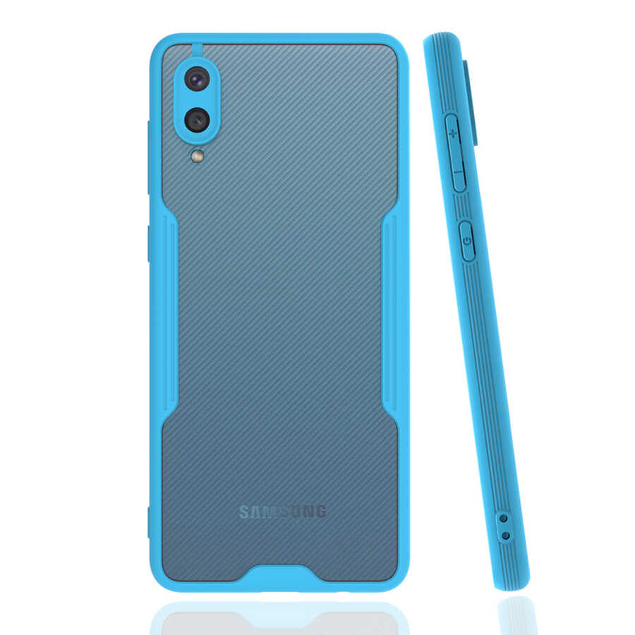 Galaxy A02 Kılıf Zore Parfe Kapak Mavi