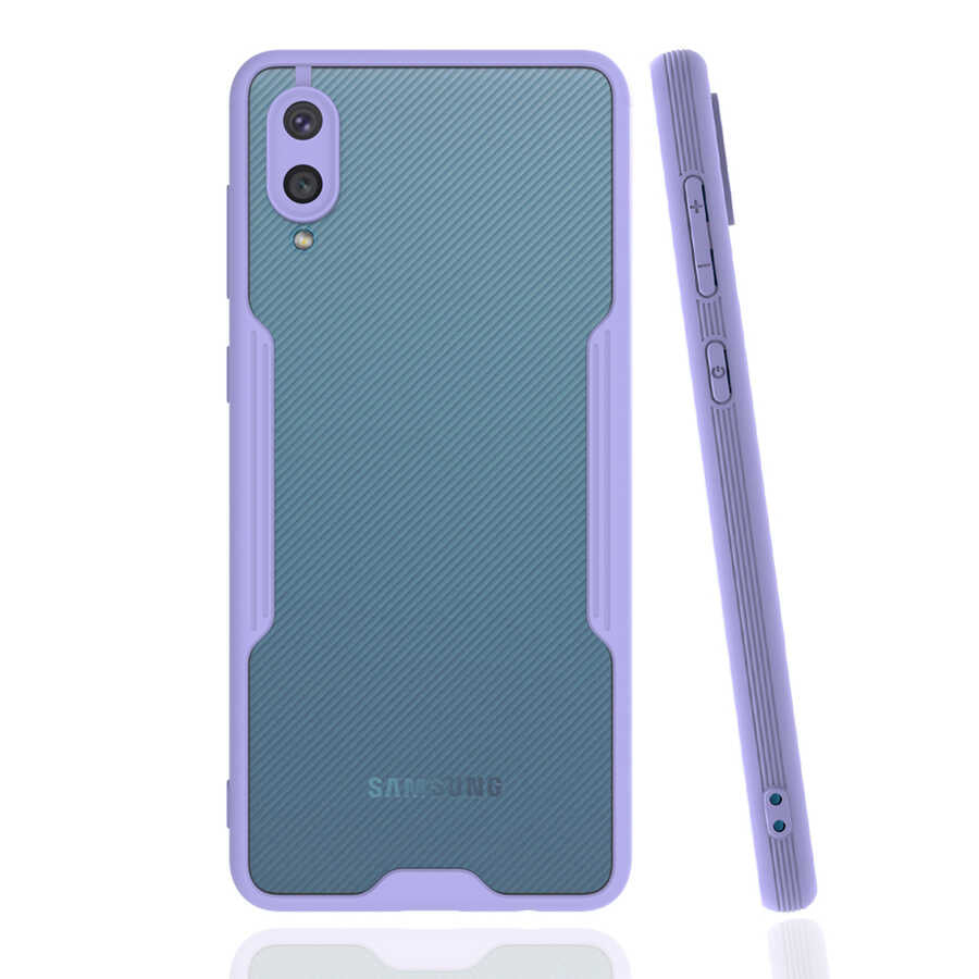 Galaxy A02 Kılıf Zore Parfe Kapak Mor