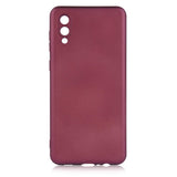 Galaxy A02 Kılıf Zore Premier Silikon Kapak Mürdüm