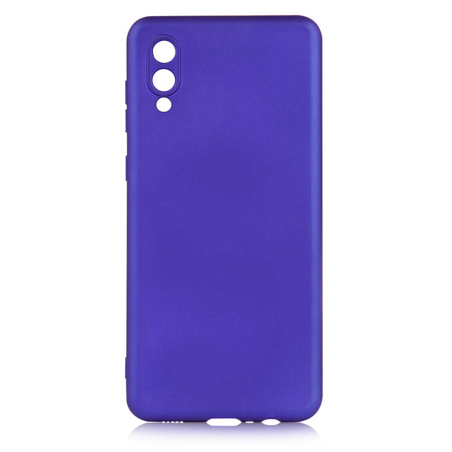 Galaxy A02 Kılıf Zore Premier Silikon Kapak Saks Mavi