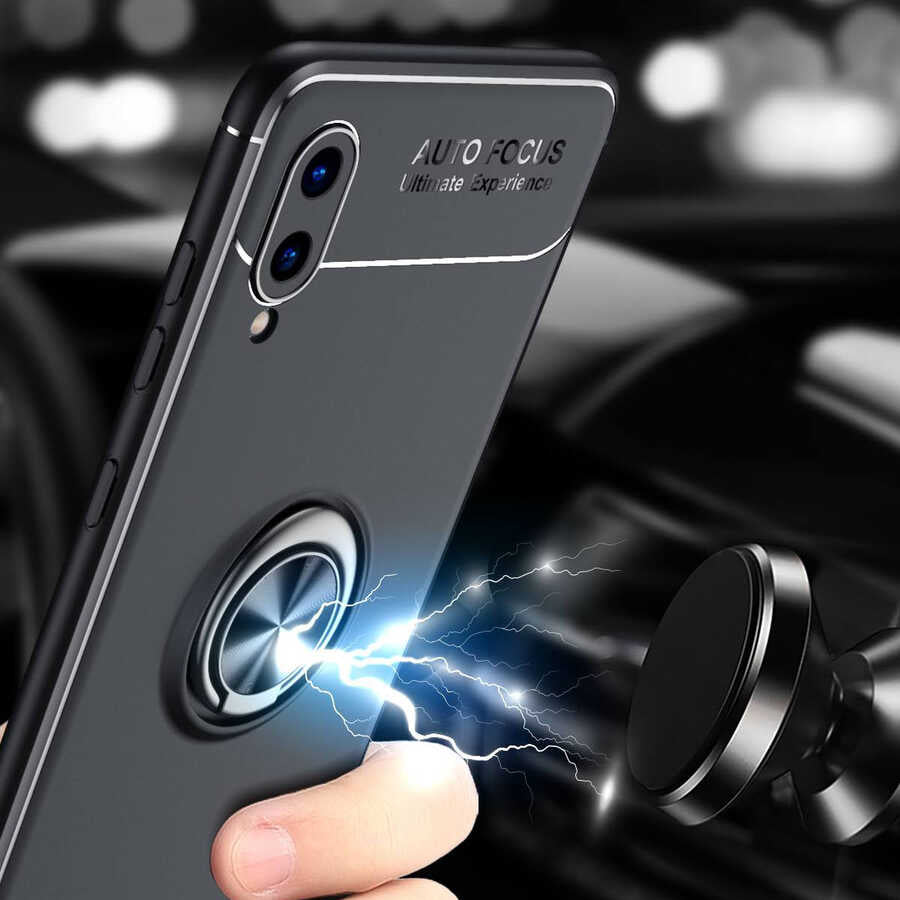 Galaxy A02 Kılıf Zore Ravel Silikon Kapak Siyah