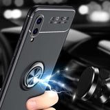 Galaxy A02 Kılıf Zore Ravel Silikon Kapak Siyah-Rose Gold