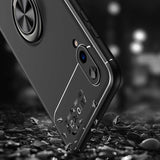 Galaxy A02 Kılıf Zore Ravel Silikon Kapak Siyah-Kırmızı