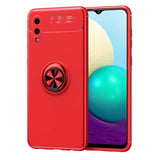 Galaxy A02 Kılıf Zore Ravel Silikon Kapak Kırmızı