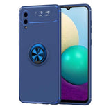 Galaxy A02 Kılıf Zore Ravel Silikon Kapak Mavi