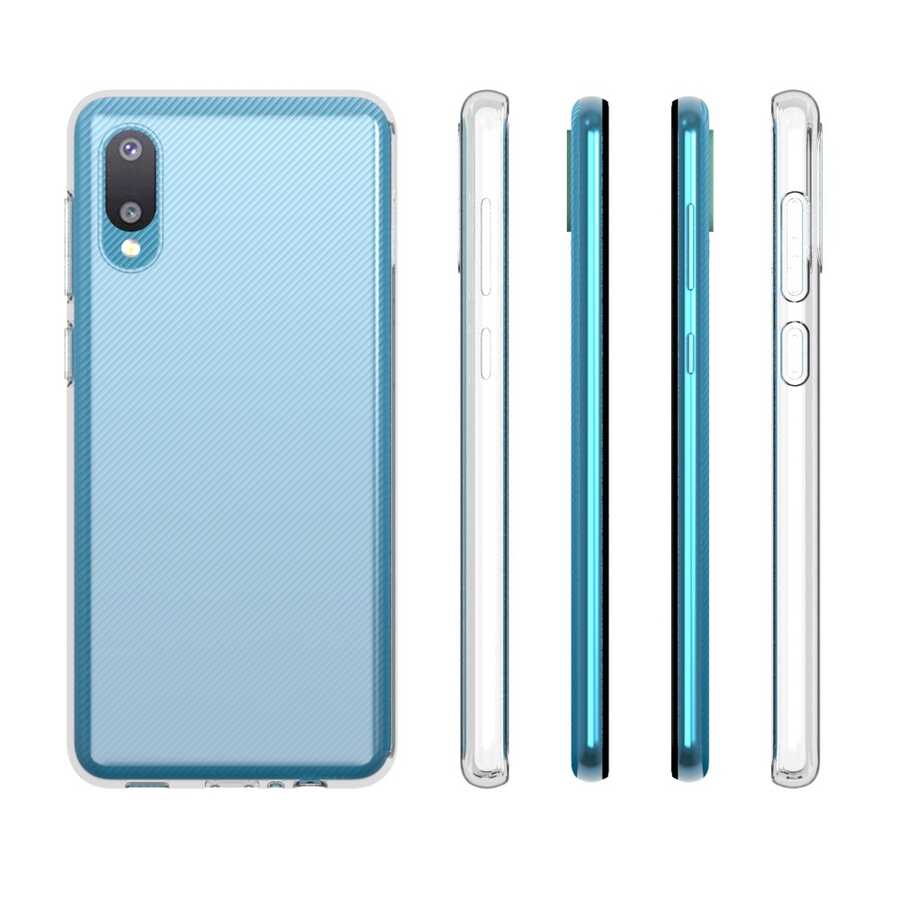 Galaxy A02 Kılıf Zore Süper Silikon Kapak Renksiz