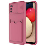 Galaxy A02S Kılıf Zore Kartix Kapak Koyu Mor
