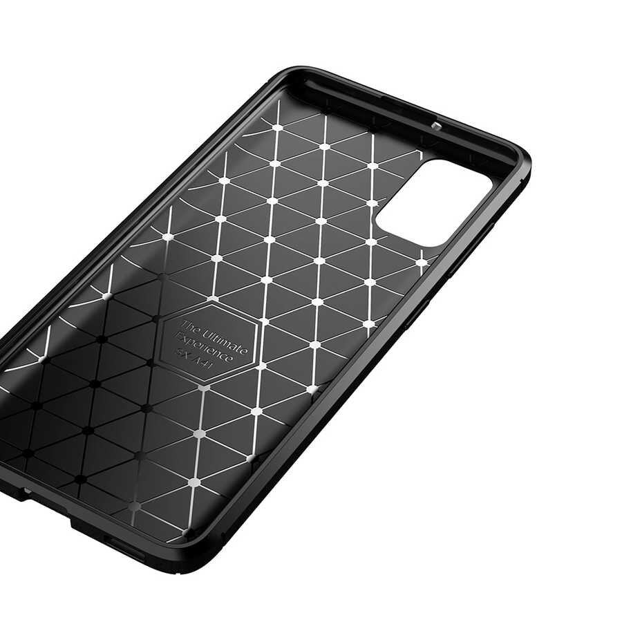 Galaxy A02S Kılıf Zore Negro Silikon Kapak Siyah