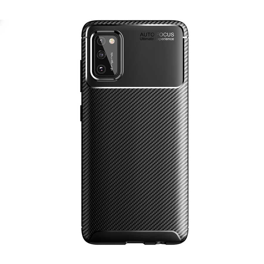Galaxy A02S Kılıf Zore Negro Silikon Kapak Lacivert