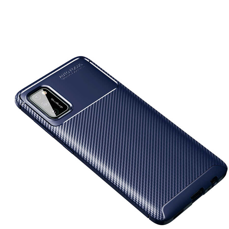 Galaxy A02S Kılıf Zore Negro Silikon Kapak Lacivert