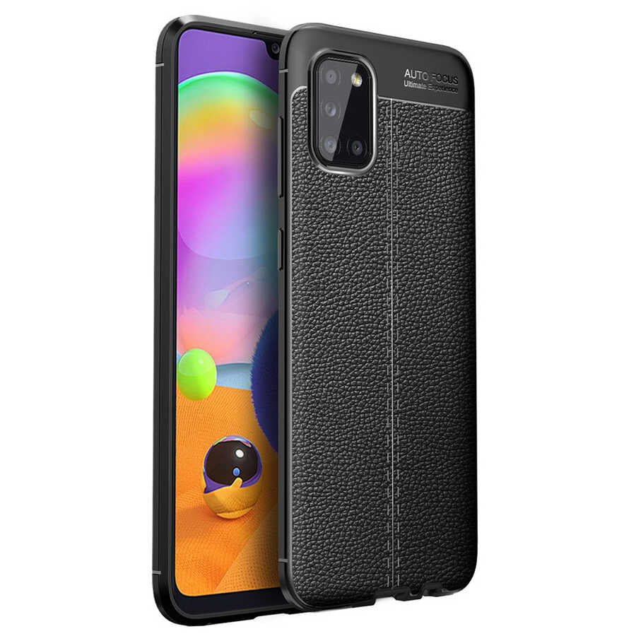 Galaxy A02S Kılıf Zore Niss Silikon Kapak Siyah