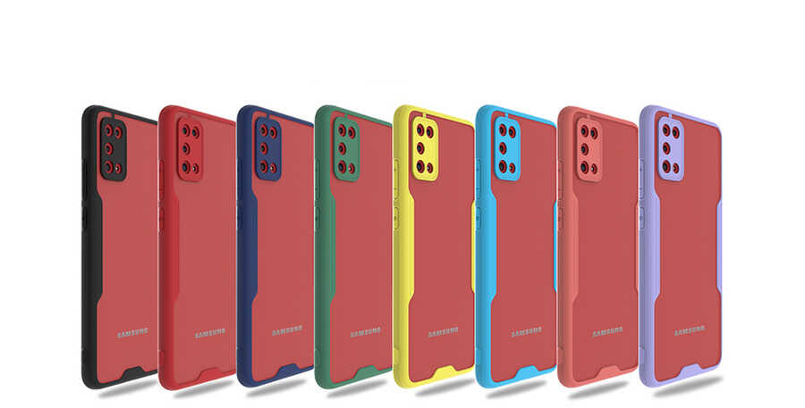 Galaxy A02S Kılıf Zore Parfe Kapak Mavi