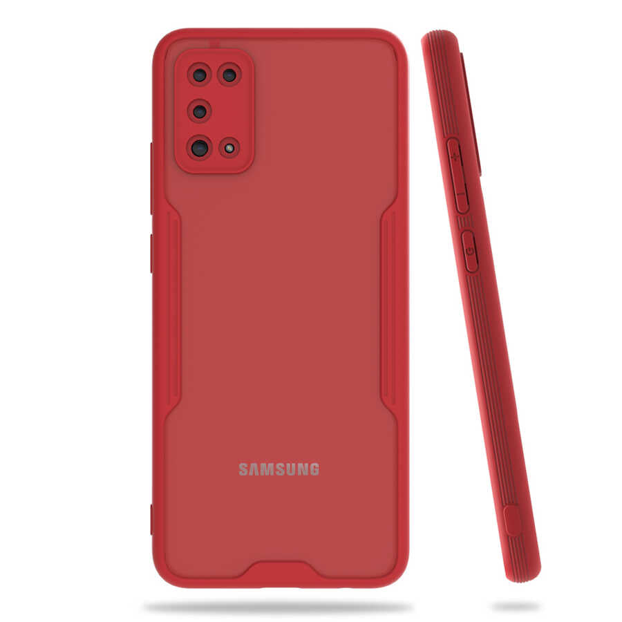 Galaxy A02S Kılıf Zore Parfe Kapak Kırmızı