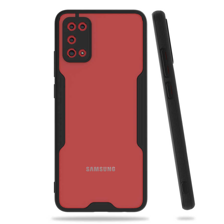 Galaxy A02S Kılıf Zore Parfe Kapak Siyah