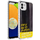 Galaxy A03 Kılıf Airbag Kenarlı Renkli Desenli Silikon Zore Elegans Kapak NO5