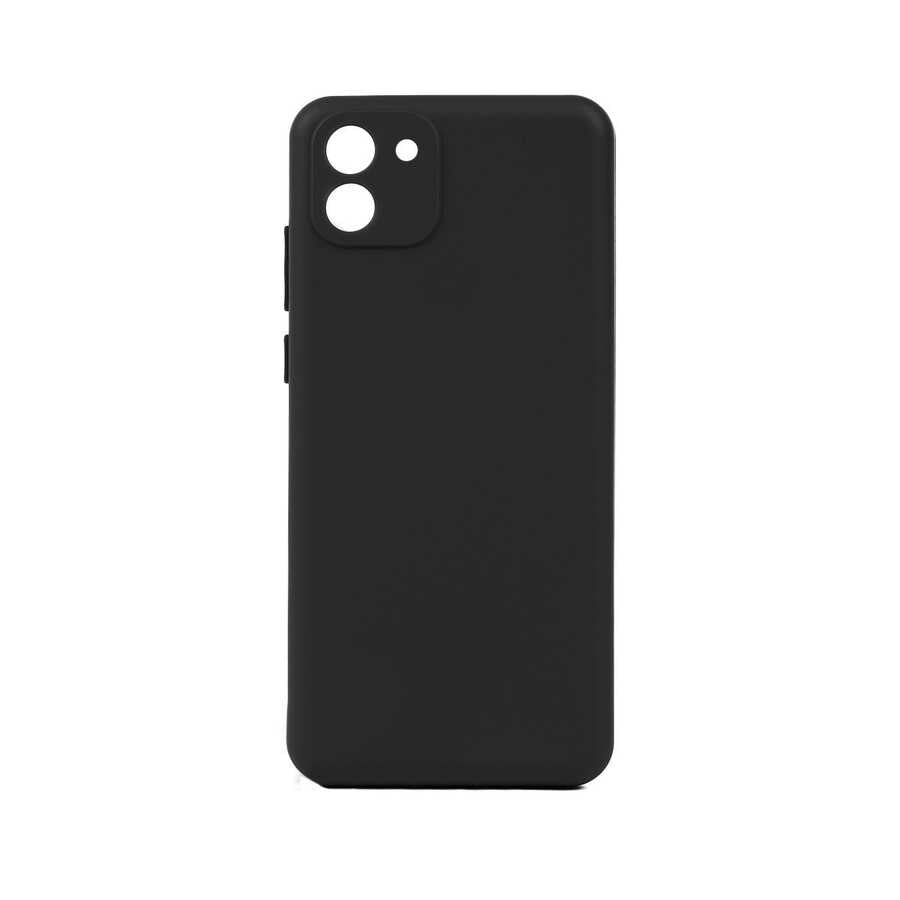 Galaxy A03 Kılıf Zore Biye Silikon Siyah